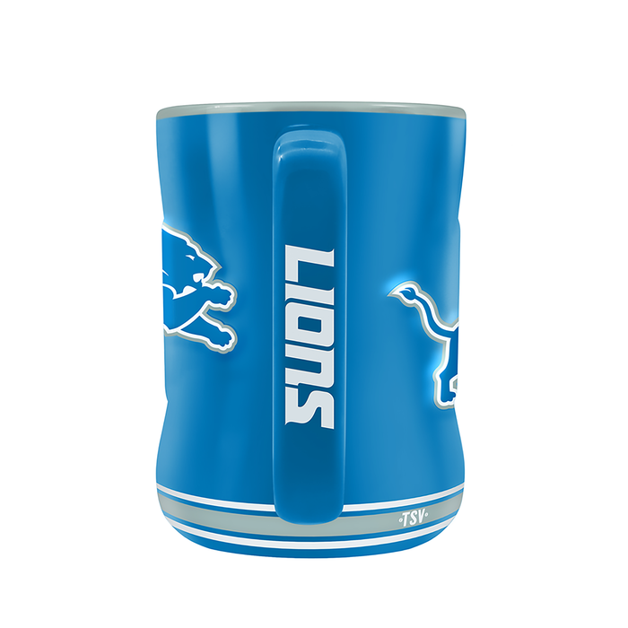 NFL Detroit Lions Team Crest Sculpted Mug (14 oz)