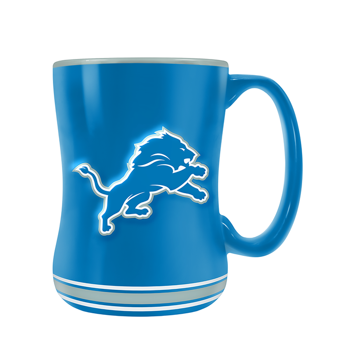 NFL Detroit Lions Team Crest Sculpted Mug (14 oz)