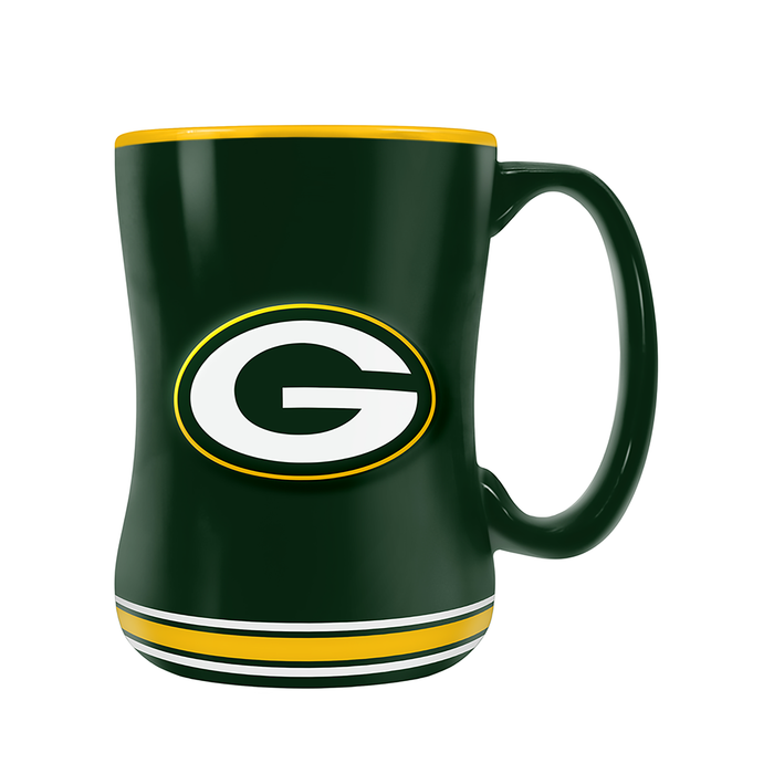 NFL Green Bay Packers Team Crest Sculpted Mug (14 oz)