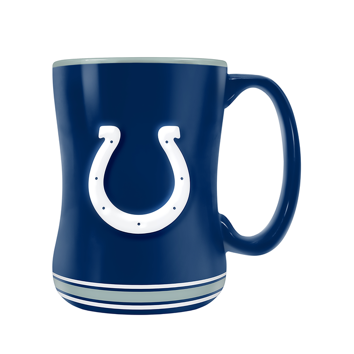 NFL Indianapolis Colts Team Crest Sculpted Mug (14 oz)