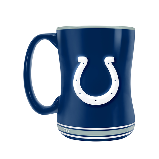 Indianapolis Colts Team Crest Sculpted Mug (14 oz)