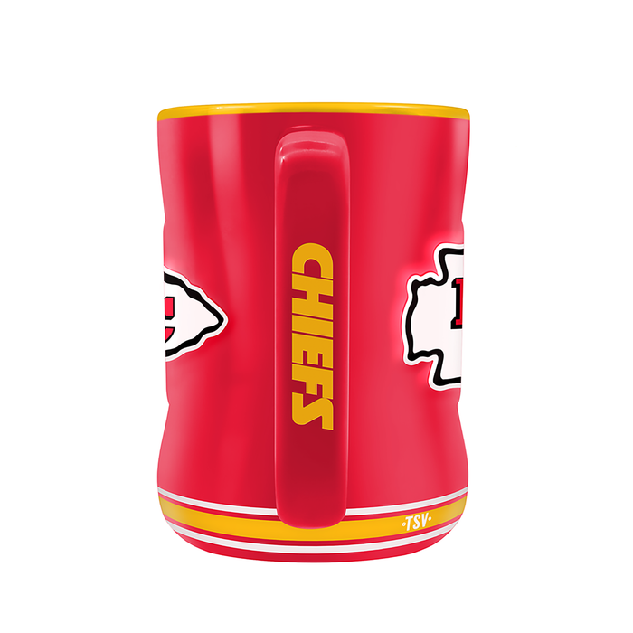 NFL Kansas City Chiefs Team Crest Sculpted Mug (14 oz)