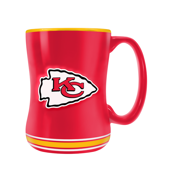 NFL Kansas City Chiefs Team Crest Sculpted Mug (14 oz)