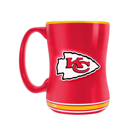 Kansas City Chiefs Team Crest Sculpted Mug (14 oz)