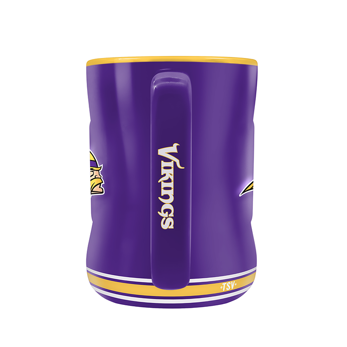 NFL Minnesota Vikings Team Crest Sculpted Mug (14 oz)