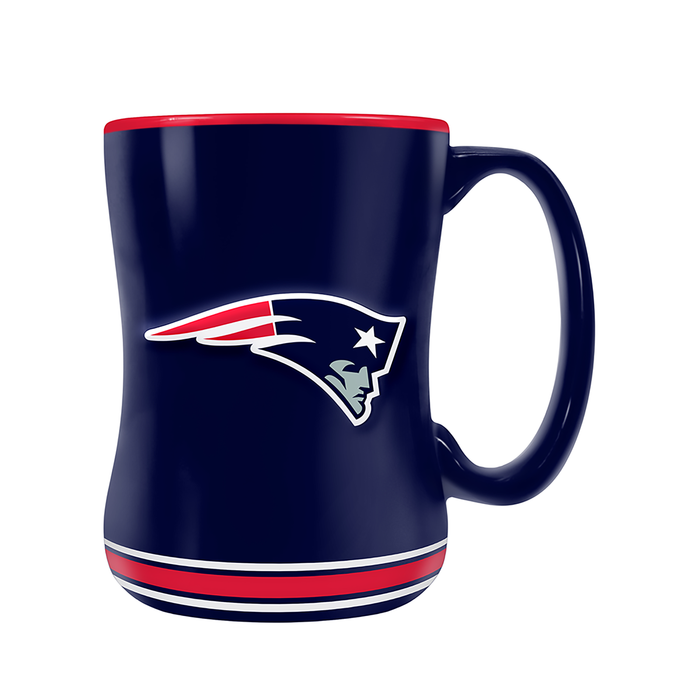NFL New England Patriots Team Crest Sculpted Mug (14 oz)
