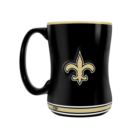 New Orleans Saints Team Crest Sculpted Mug (14 oz)