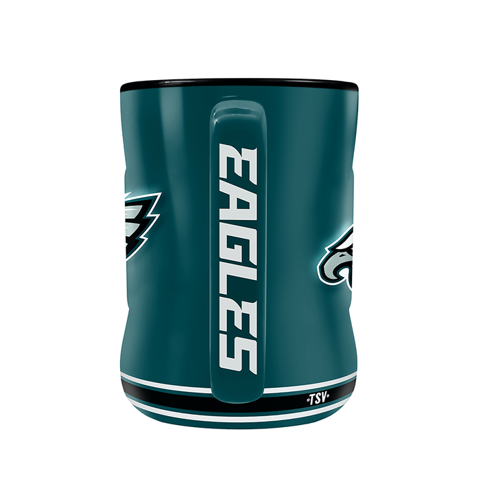 NFL Philadelphia Eagles Team Crest Sculpted Mug (14 oz)