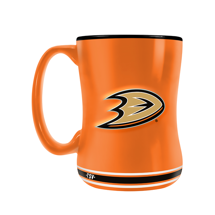 Anaheim Ducks Team Crest Sculpted Mug (14 oz)