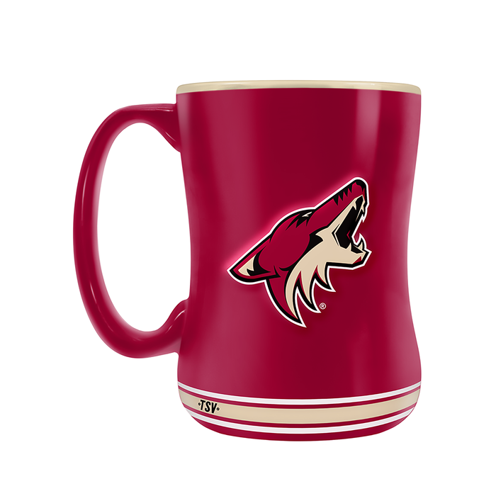 Arizona Coyotes Team Crest Sculpted Mug (14 oz)