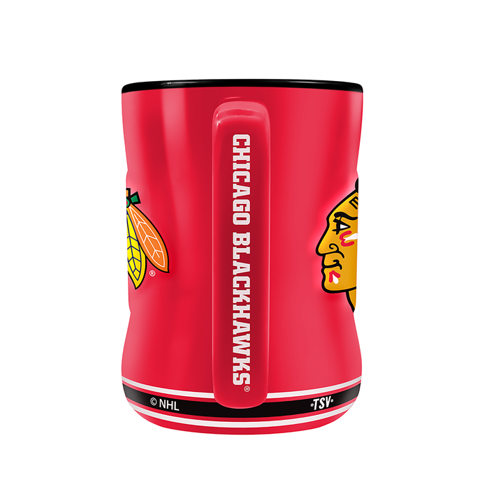 NHL Chicago Blackhawks Team Crest Sculpted Mug (14 oz)
