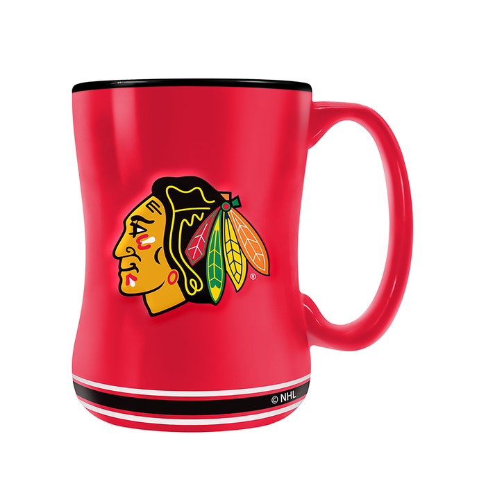 NHL Chicago Blackhawks Team Crest Sculpted Mug (14 oz)