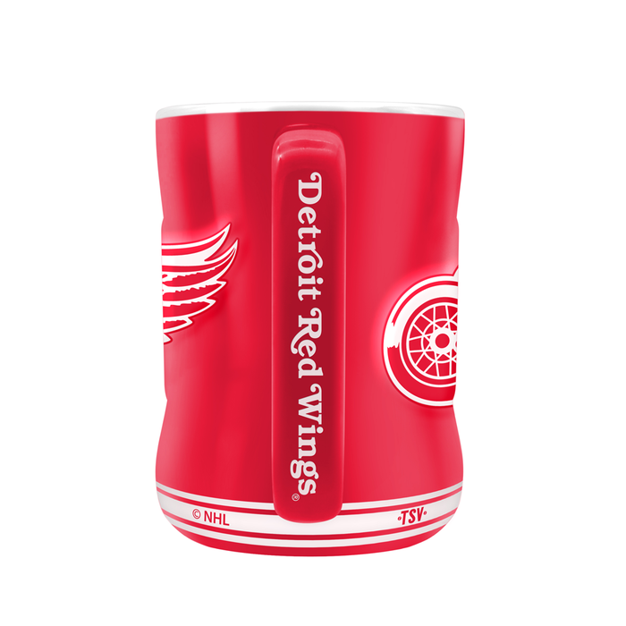 NHL Detroit Red Wings Team Crest Sculpted Mug (14 oz)