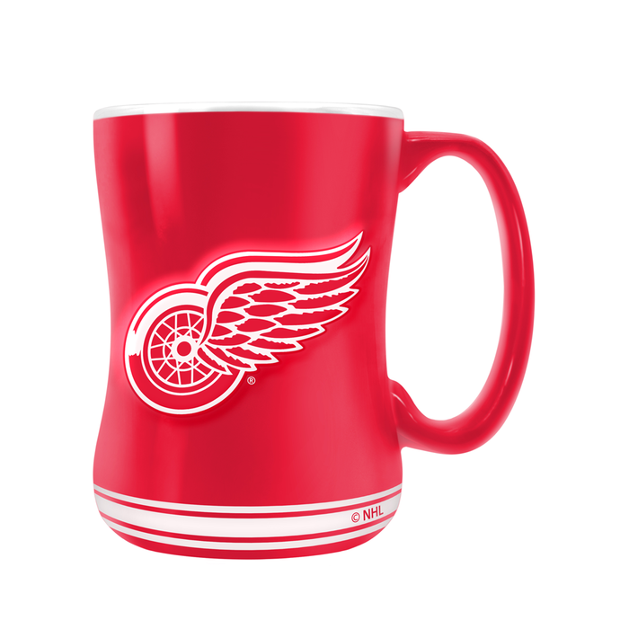 NHL Detroit Red Wings Team Crest Sculpted Mug (14 oz)