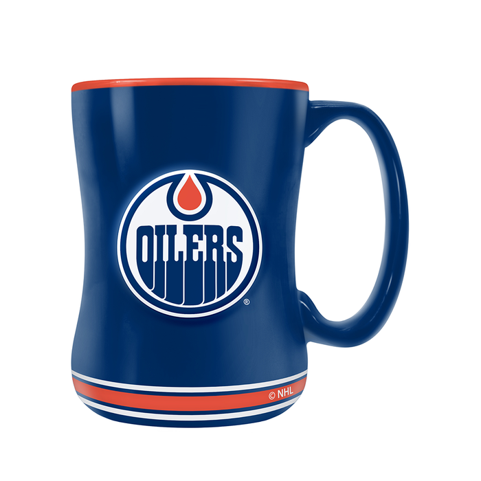 Edmonton Oilers Team Crest Sculpted Mug (14 oz)