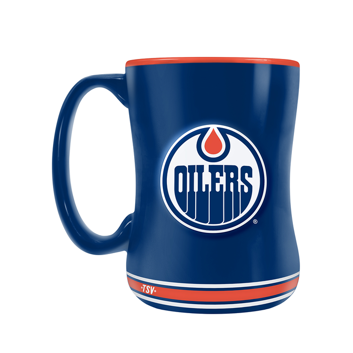 Edmonton Oilers Team Crest Sculpted Mug (14 oz)