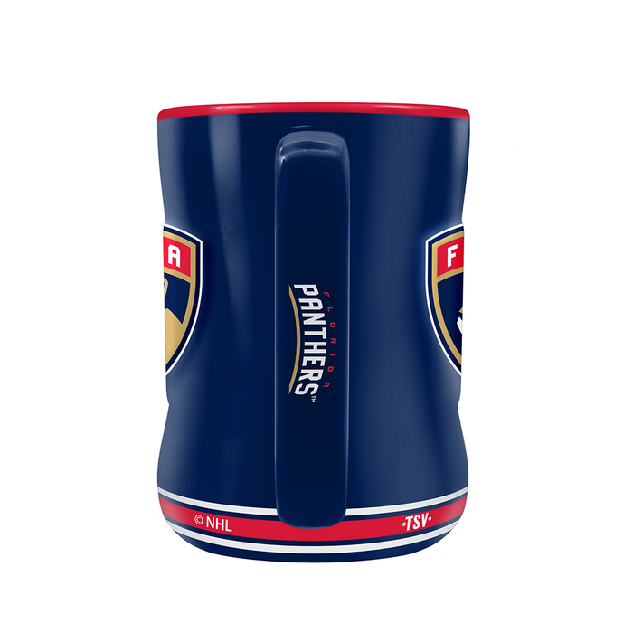 NHL Florida Panthers Team Crest Sculpted Mug (14 oz)
