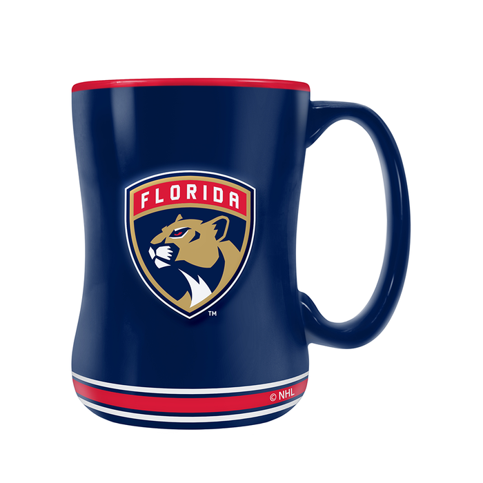NHL Florida Panthers Team Crest Sculpted Mug (14 oz)