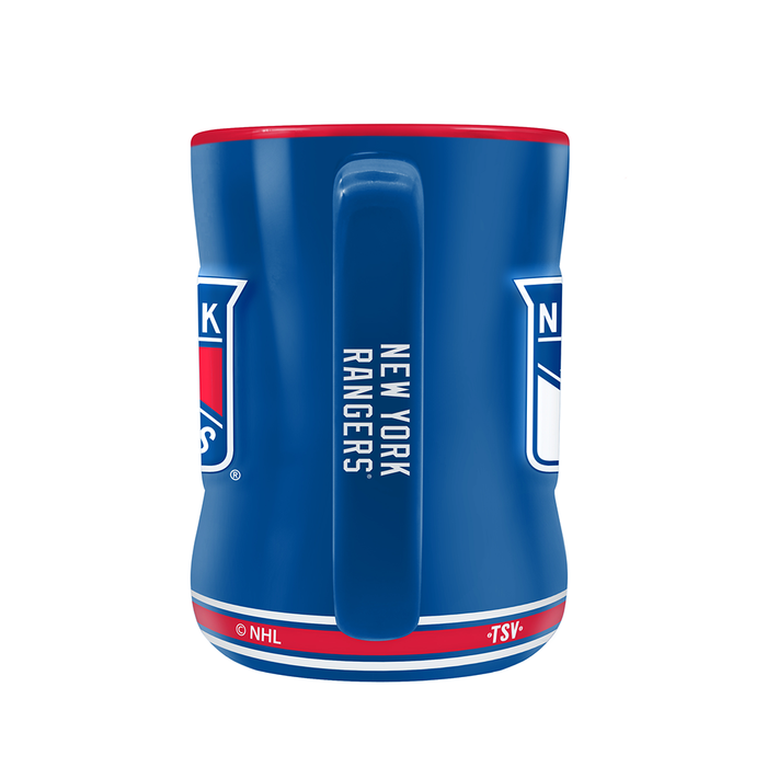 NHL New York Rangers Team Crest Sculpted Mug (14 oz)