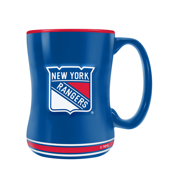 NHL New York Rangers Team Crest Sculpted Mug (14 oz)