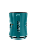 San Jose Sharks Team Crest Sculpted Mug (14 oz)