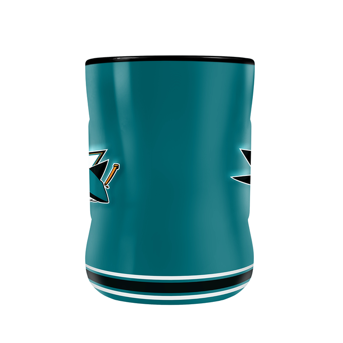 NHL San Jose Sharks Team Crest Sculpted Mug (14 oz)