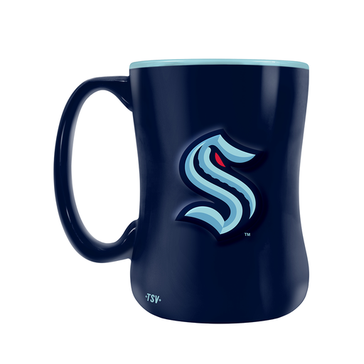 Seattle Kraken Team Crest Sculpted Mug (14 oz)