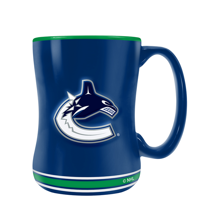 NHL Vancouver Canucks Team Crest Sculpted Mug (14 oz)