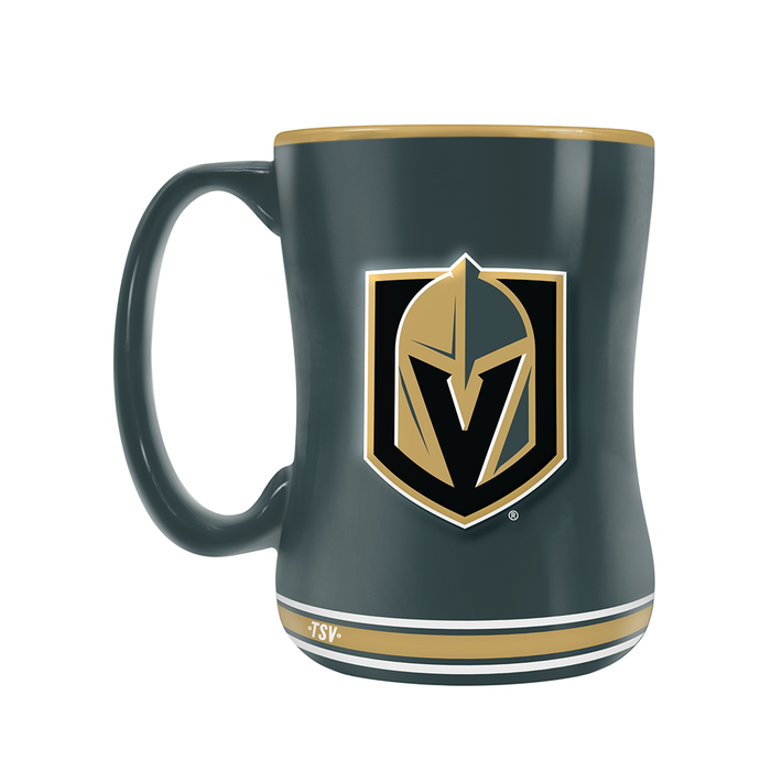 Vegas Golden Knights Team Crest Sculpted Mug (14 oz)