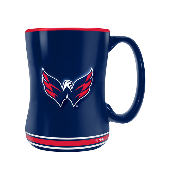 NHL Washington Capitals Team Crest Sculpted Mug (14 oz)