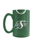 Saskatchewan Roughriders Jersey Style Sculpted Mug (20 oz)