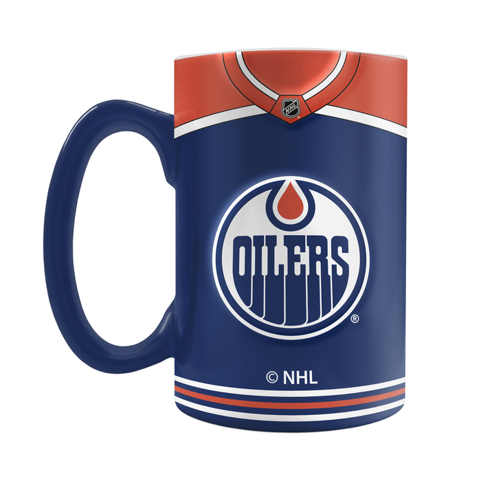 Edmonton Oilers Jersey Style Sculpted Mug (20 oz)