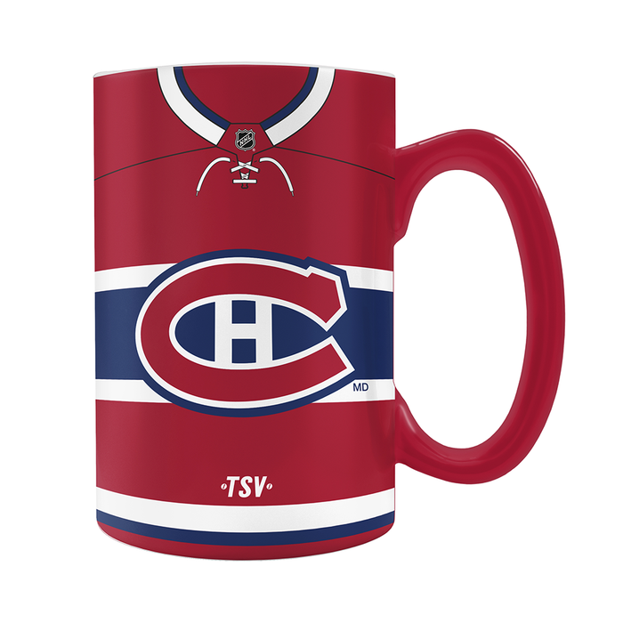 Montreal Canadiens Jersey Style Sculpted Mug (20 oz)