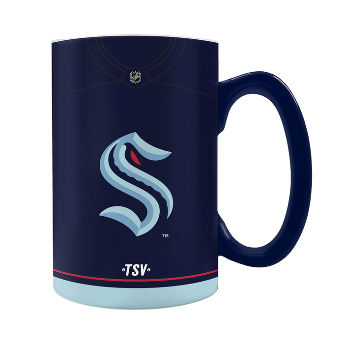 Seattle Kraken Jersey Style Sculpted Mug (20 oz)