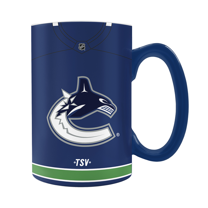 NHL Vancouver Canucks Jersey Style Sculpted Mug (20 oz)