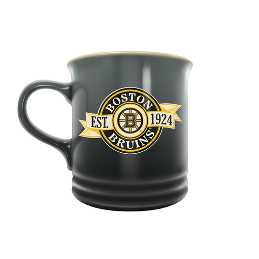 NHL Boston Bruins 14 oz Stoneware Mug Banner Design Old Logo