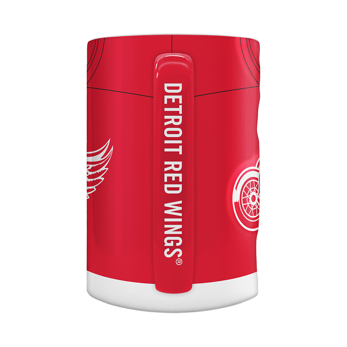 NHL Detroit Red Wings Jersey Style Sculpted Mug (20 oz)