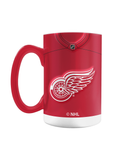 Detroit Red Wings Jersey Style Sculpted Mug (20 oz)