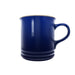 MLB Toronto Blue Jays 14 oz navy stoneware mug back angle with smooth glossy body and cream rim