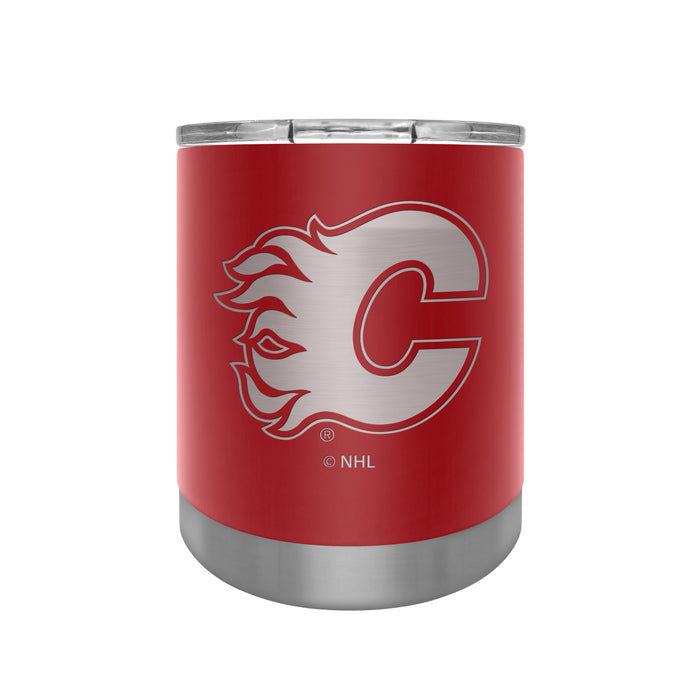 NHL Calgary Flames 12 OZ Stainless Steel Executive Lowball Tumbler Red