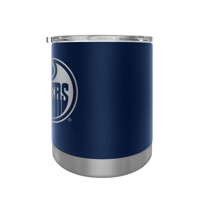 NHL Edmonton Oilers 12 OZ Stainless Steel Executive Lowball Tumbler Blue