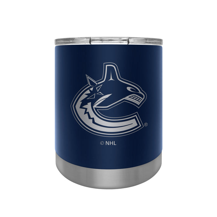 NHL Vancouver Canucks 12 OZ Stainless Steel Executive Lowball Tumbler Blue