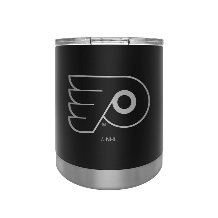 NHL Philadelphia Flyers 12 OZ Stainless Steel Executive Lowball Tumbler Black