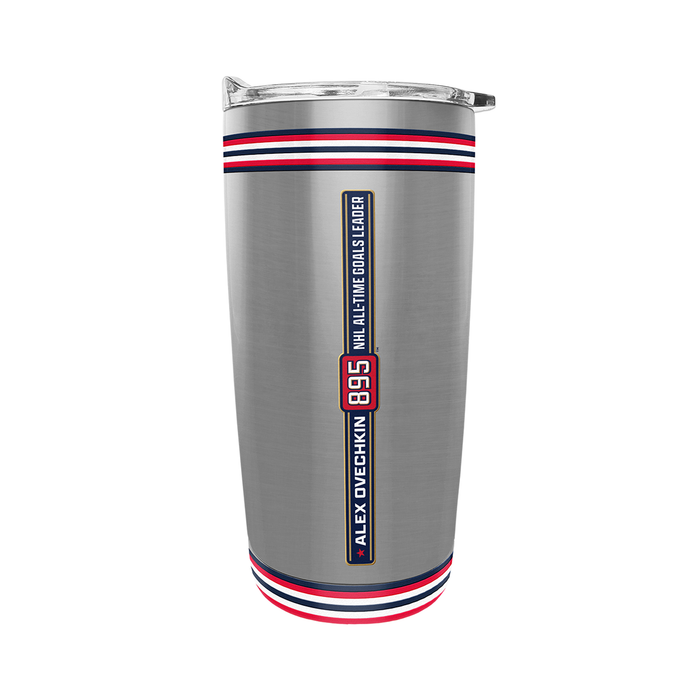 NHLPA Alex Ovechkin Washington Capitals 895 All-Time Goals Leader 20oz Stainless Steel Tumbler
