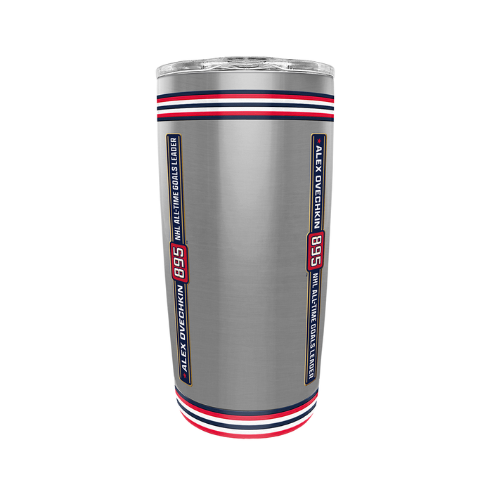 NHLPA Alex Ovechkin Washington Capitals 895 All-Time Goals Leader 20oz Stainless Steel Tumbler