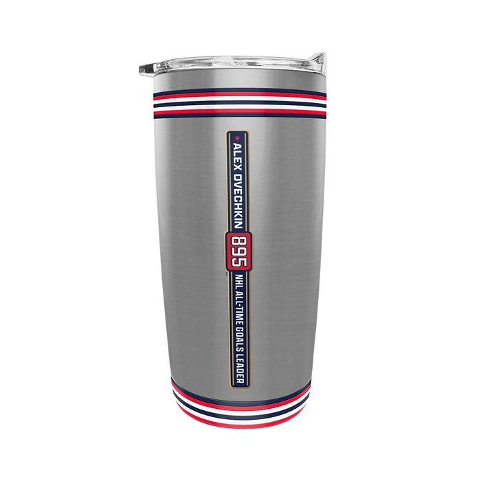 NHLPA Alex Ovechkin Washington Capitals 895 All-Time Goals Leader 20oz Stainless Steel Tumbler