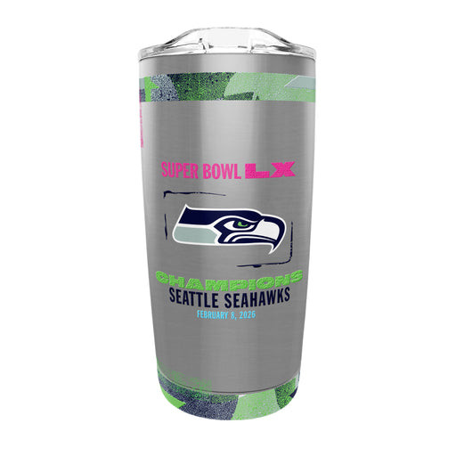 NFL Seattle Seahawks Super Bowl 2026 Champs 20 Oz Stainless Steel Tumbler