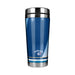 MLB Toronto Blue Jays 16 oz stainless tumbler with royal blue insert and small Blue Jays crest