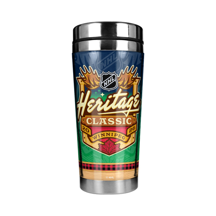 NHL Heritage Classic 2026 16 Oz Stainless Steel Tumbler With Full Wrap