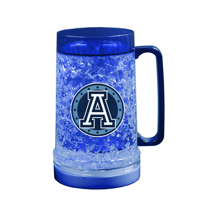 CFL Toronto Argonauts 16 OZ Plastic Light up Freezer Mug Glass Blue